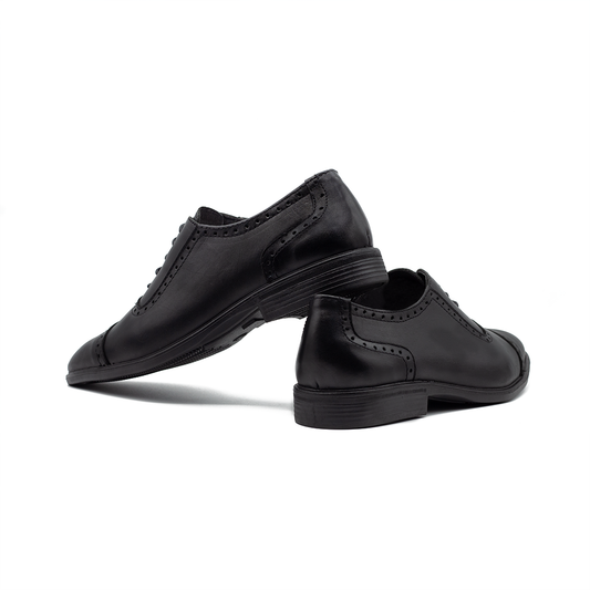 The Churchill | Handcrafted Oxford Shoe | Black | MCOX-21B