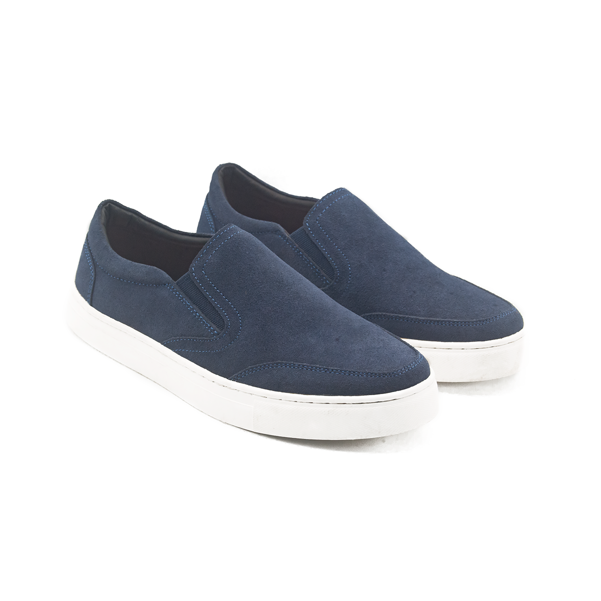 Monaco Ease Suede Leather Sneaker | Navy Blue | MZS-1BL