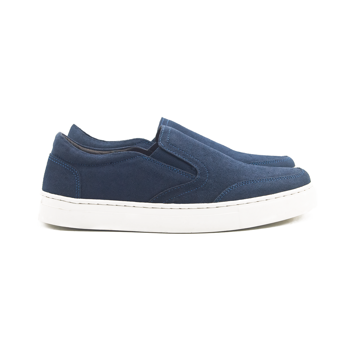 Monaco Ease Suede Leather Sneaker | Navy Blue | MZS-1BL