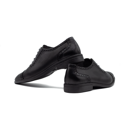 The Churchill | Handcrafted Oxford Shoe | Black | MCOX-21B