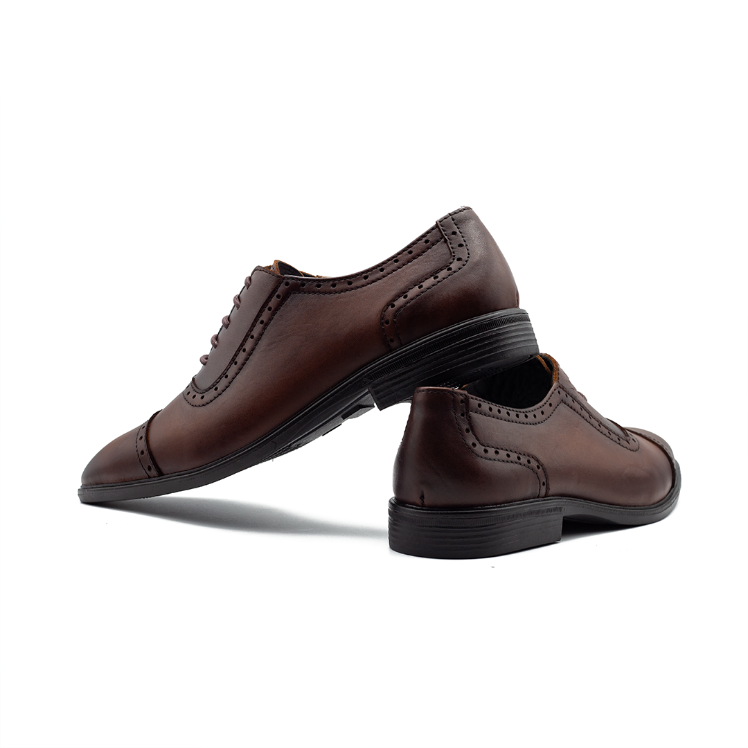 The Churchill | Handcrafted Oxford Shoe | Chocolate | MCOX-21C